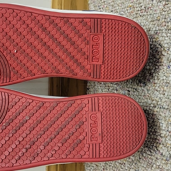 Polo by Ralph Lauren Blue and Green Kids Sneakers Sz 7 - Picture 5 of 8